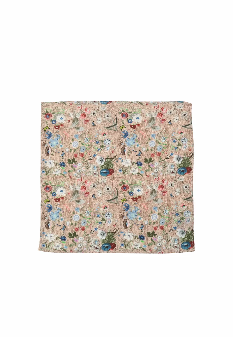 Einstecktuch Herren aus Seide & Baumwolle – Blumenmuster