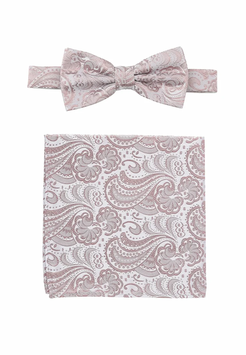 Fliege Einstecktuch Set Herren aus Seide – Paisley