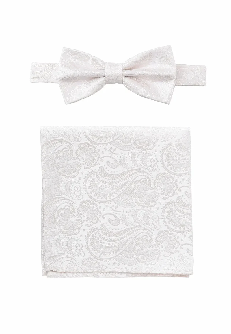Fliege Einstecktuch Set Herren aus Seide – Paisley