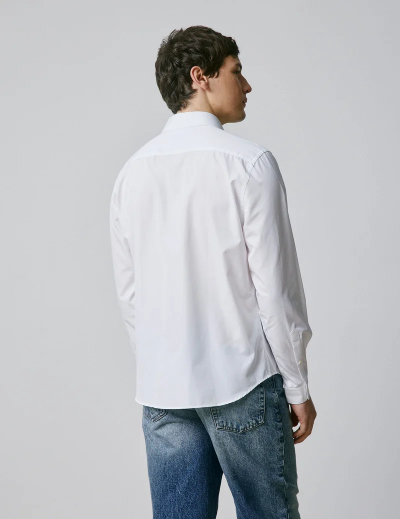 Chemise mixte "Je t'aime" blanche