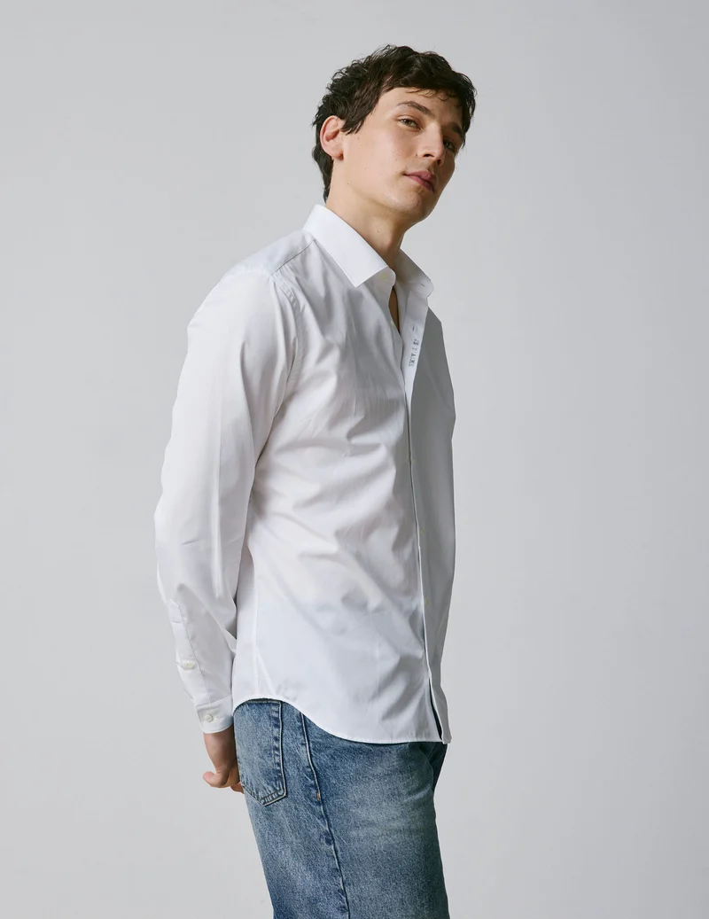 Chemise mixte "Je t'aime" blanche