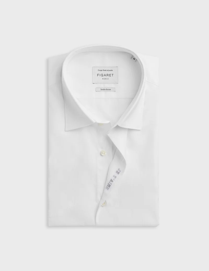 Chemise mixte "Je t'aime" blanche