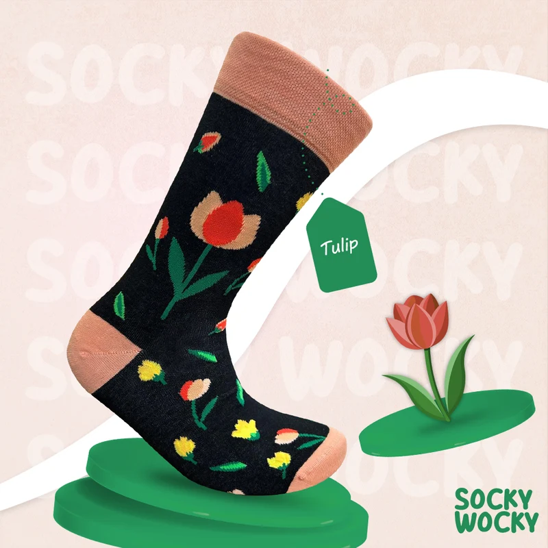 Tulip Socks Floral Nature Edition