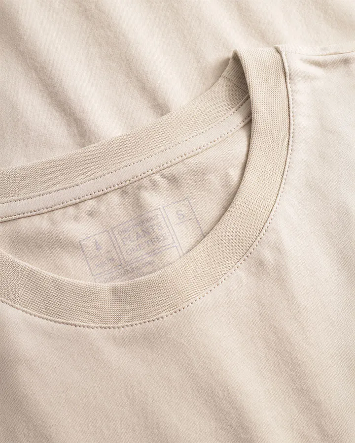 TreeShirt Pumice in beige aus Bio Baumwolle von NIKIN