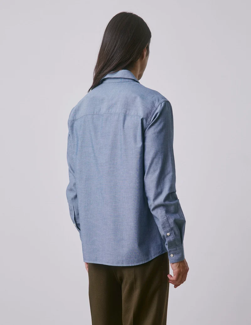 Chemise Ivano en denim bleue