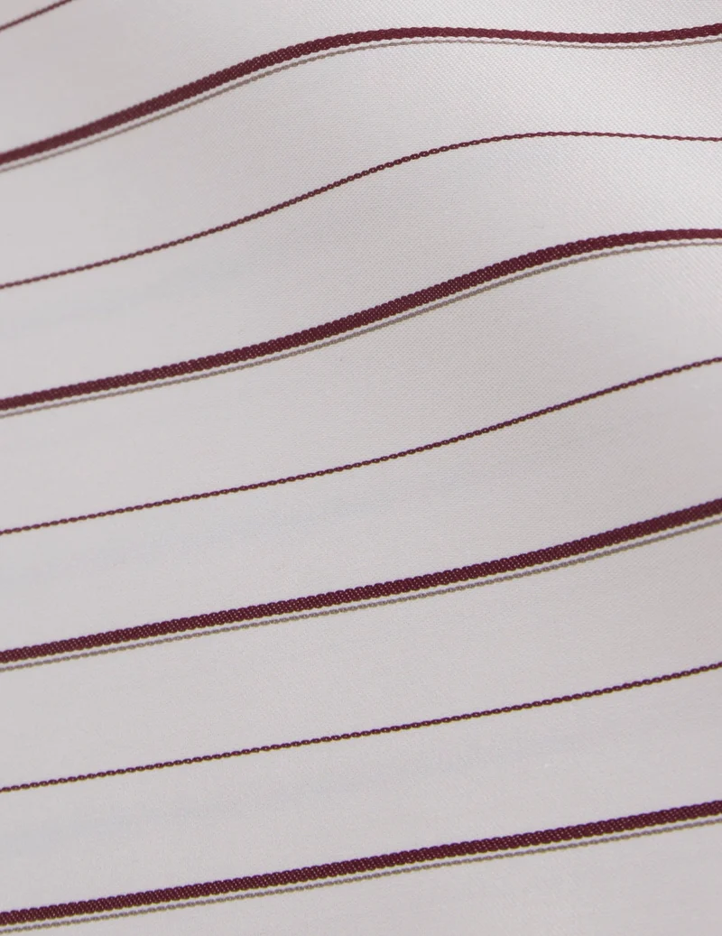 Chemise Hannah rayée bordeaux