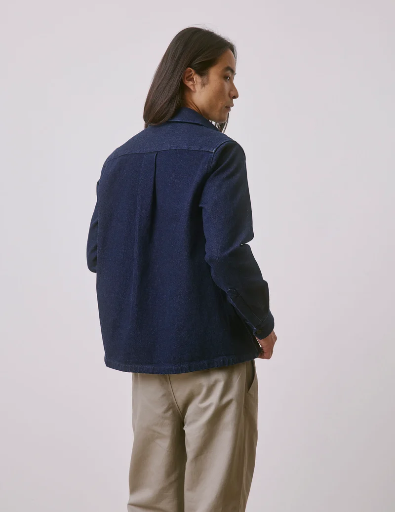 Chemise Parker en denim bleu marine