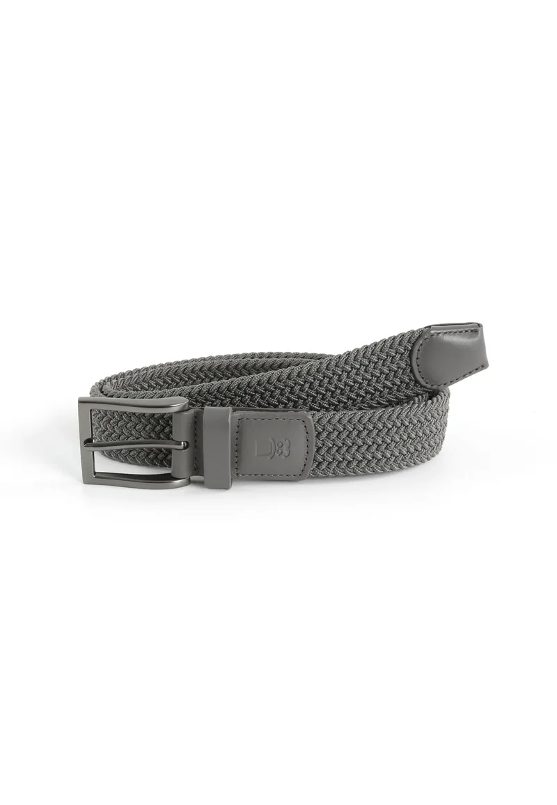 Flechtgürtel Herren elastisch - Uni