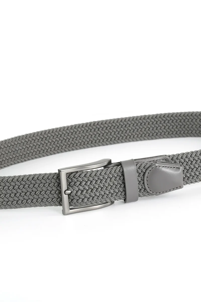 Flechtgürtel Herren elastisch - Uni