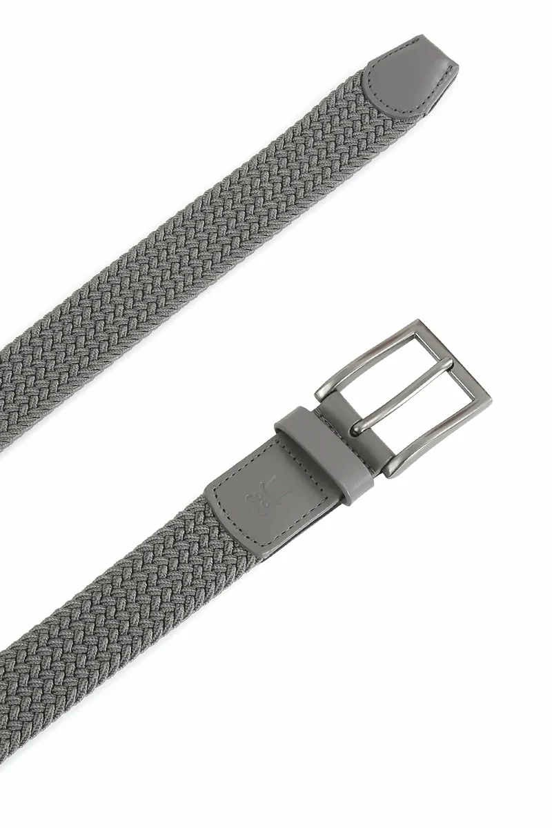 Flechtgürtel Herren elastisch - Uni
