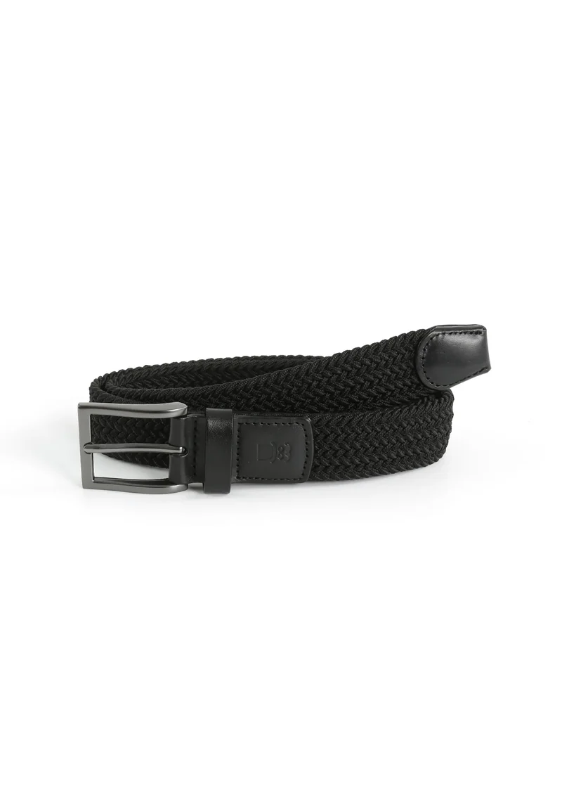 Flechtgürtel Herren elastisch - Uni
