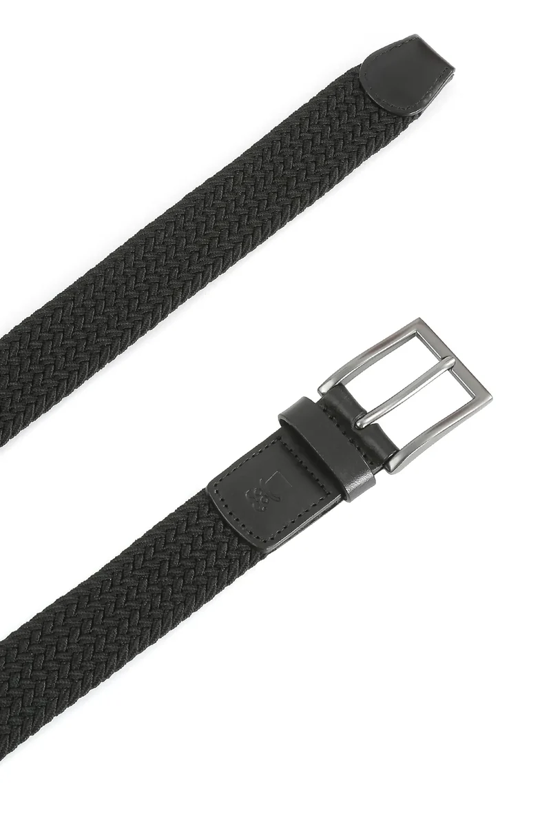 Flechtgürtel Herren elastisch - Uni