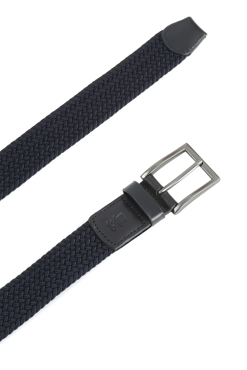 Flechtgürtel Herren elastisch - Uni