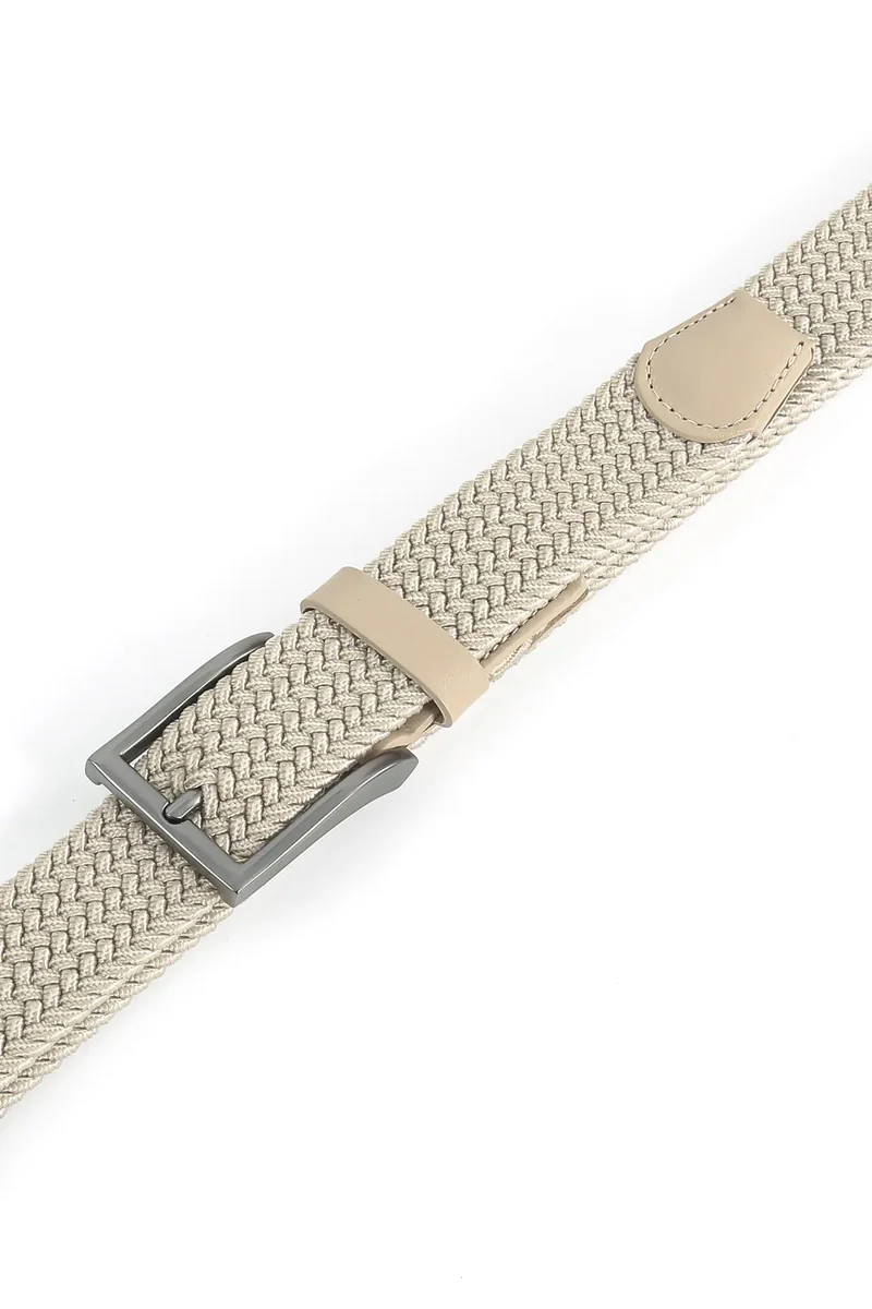 Flechtgürtel Herren elastisch - Uni
