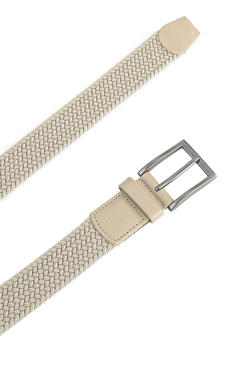 Flechtgürtel Herren elastisch - Uni