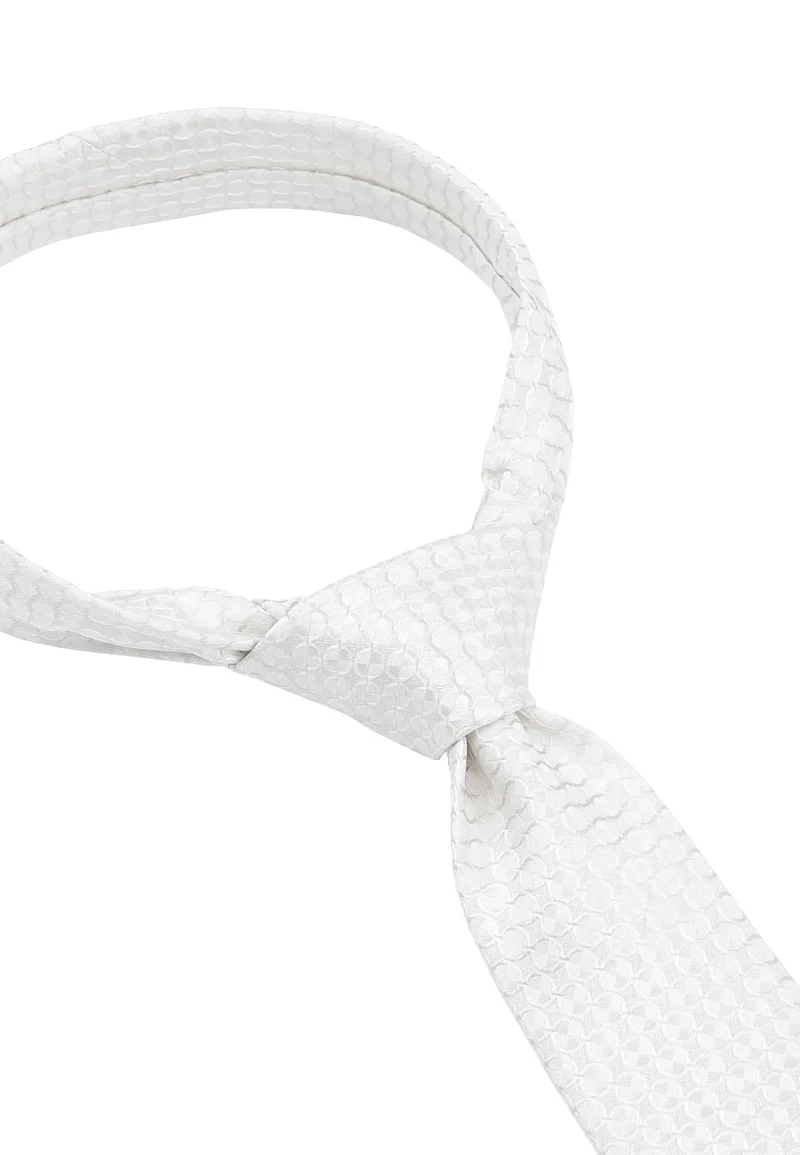 Hochzeitskrawatte Einstecktuch Set Herren aus Seide – Kreise