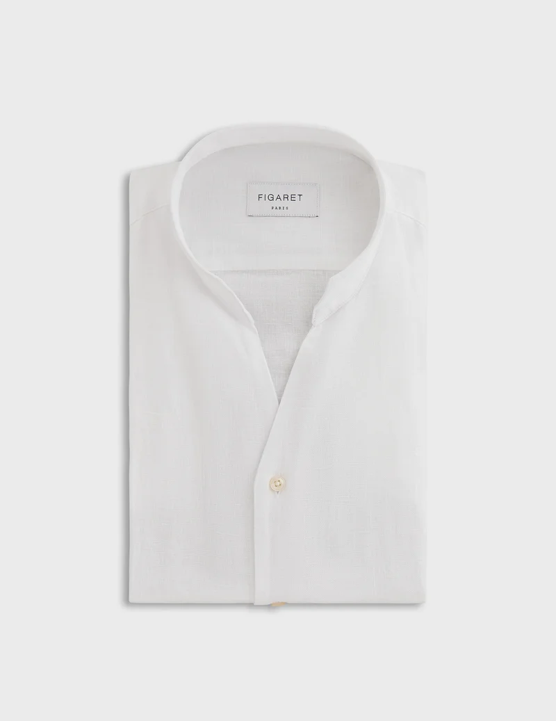 Chemise Carl en lin blanc