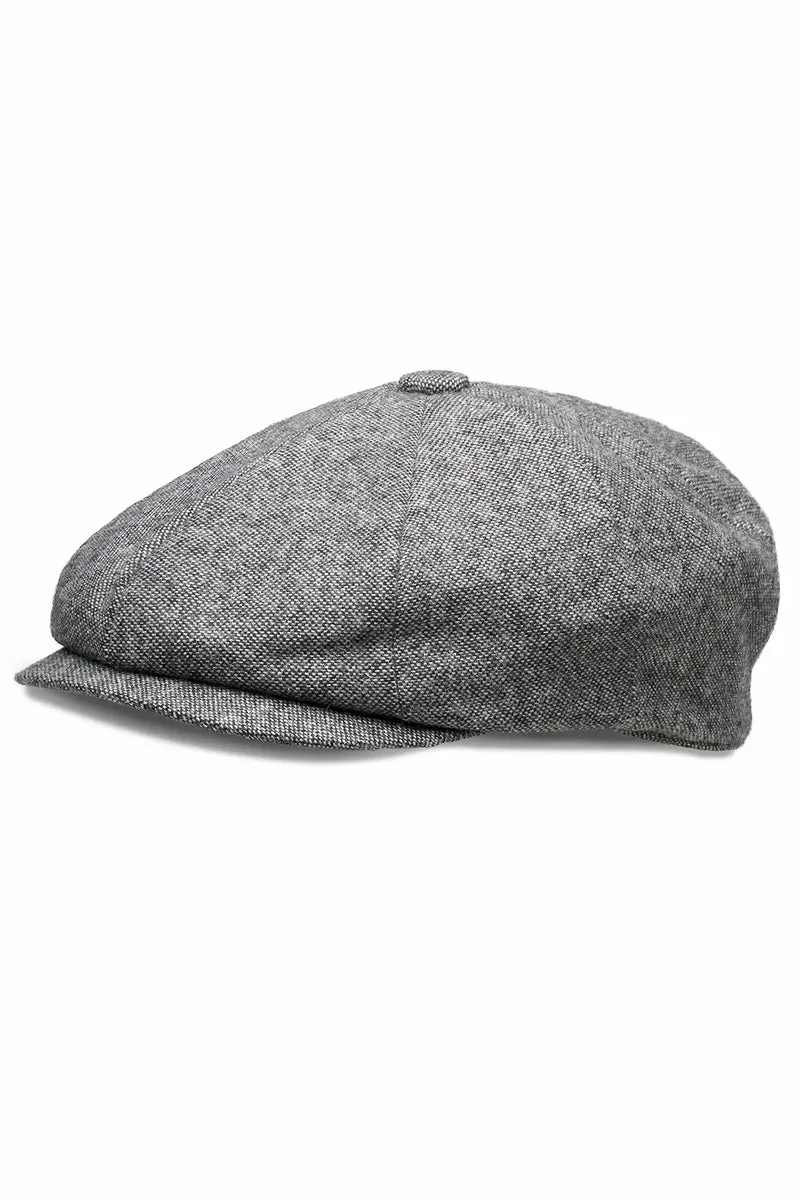 Ballonmütze Herren Tweed – Newsboy Cap