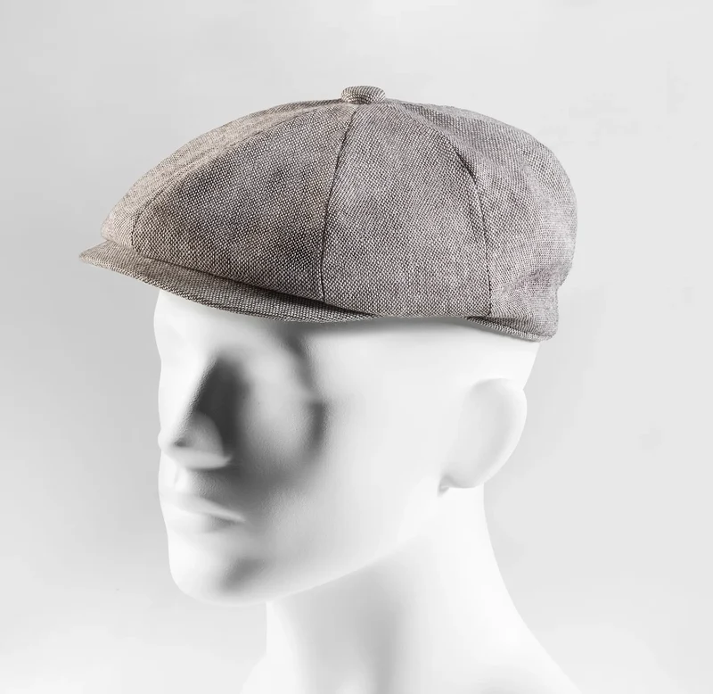 Ballonmütze Herren Tweed – Newsboy Cap