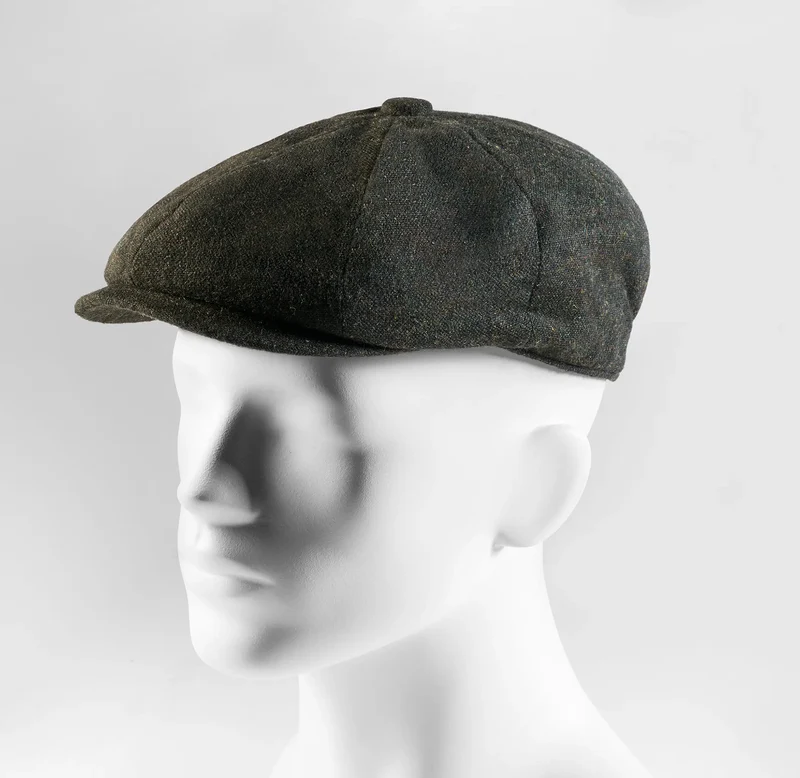 Ballonmütze Herren Tweed – Newsboy Cap