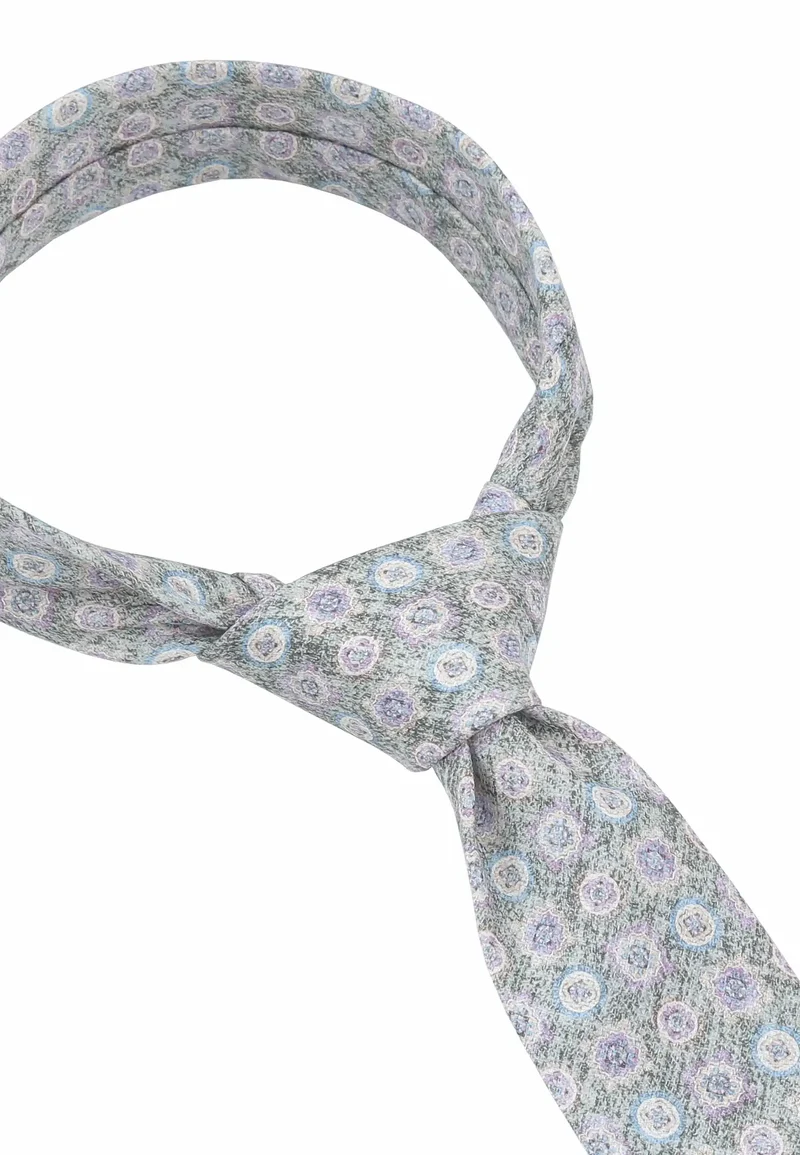 Krawatte Herren aus Baumwolle – Medaillon-Muster (6,0 - 6,5 cm)