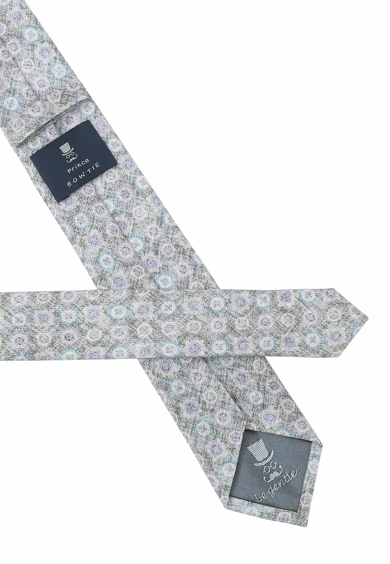 Krawatte Herren aus Baumwolle – Medaillon-Muster (6,0 - 6,5 cm)