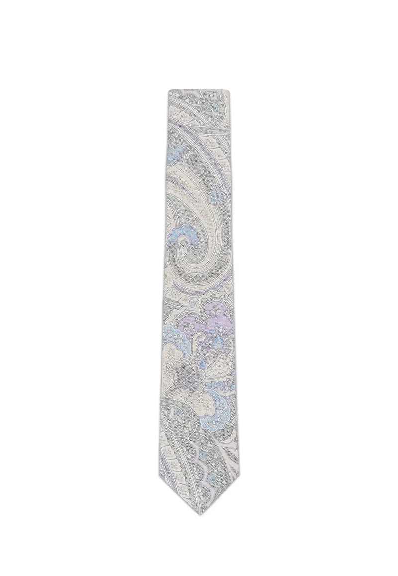 Krawatte Herren aus Baumwolle – Paisley (6,0 - 6,5 cm)