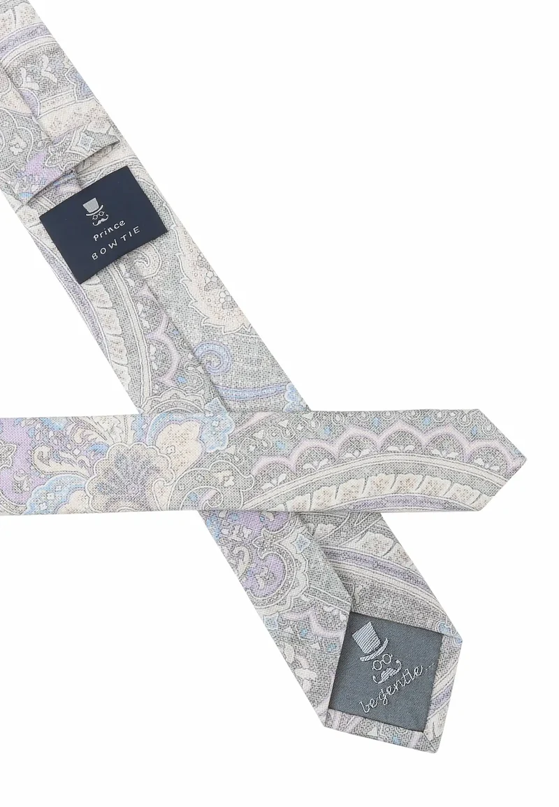 Krawatte Herren aus Baumwolle – Paisley (6,0 - 6,5 cm)