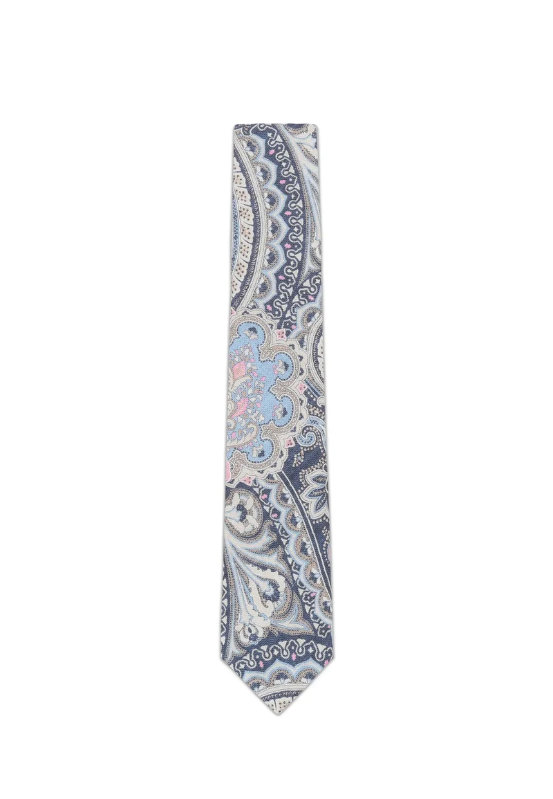 Krawatte Herren aus Baumwolle – Paisley (6,0 - 6,5 cm)