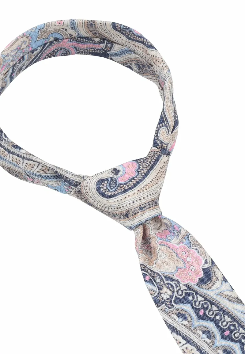 Krawatte Herren aus Baumwolle – Paisley (6,0 - 6,5 cm)