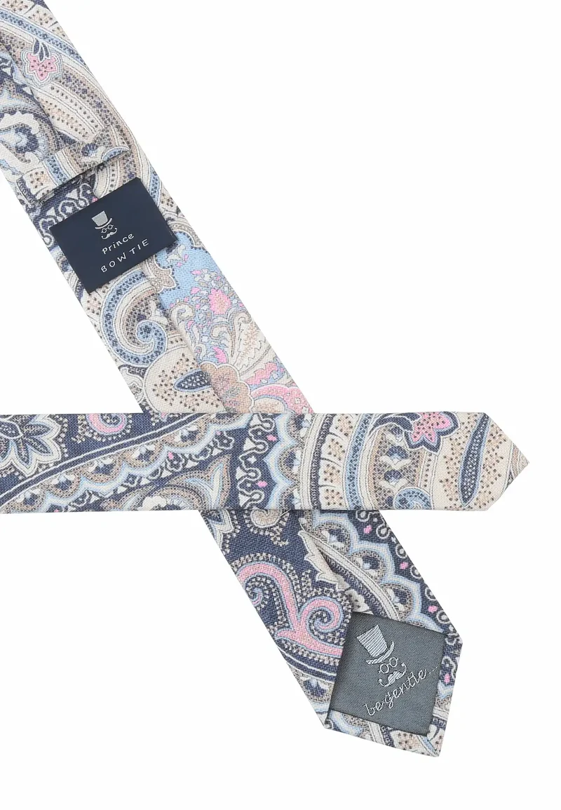 Krawatte Herren aus Baumwolle – Paisley (6,0 - 6,5 cm)