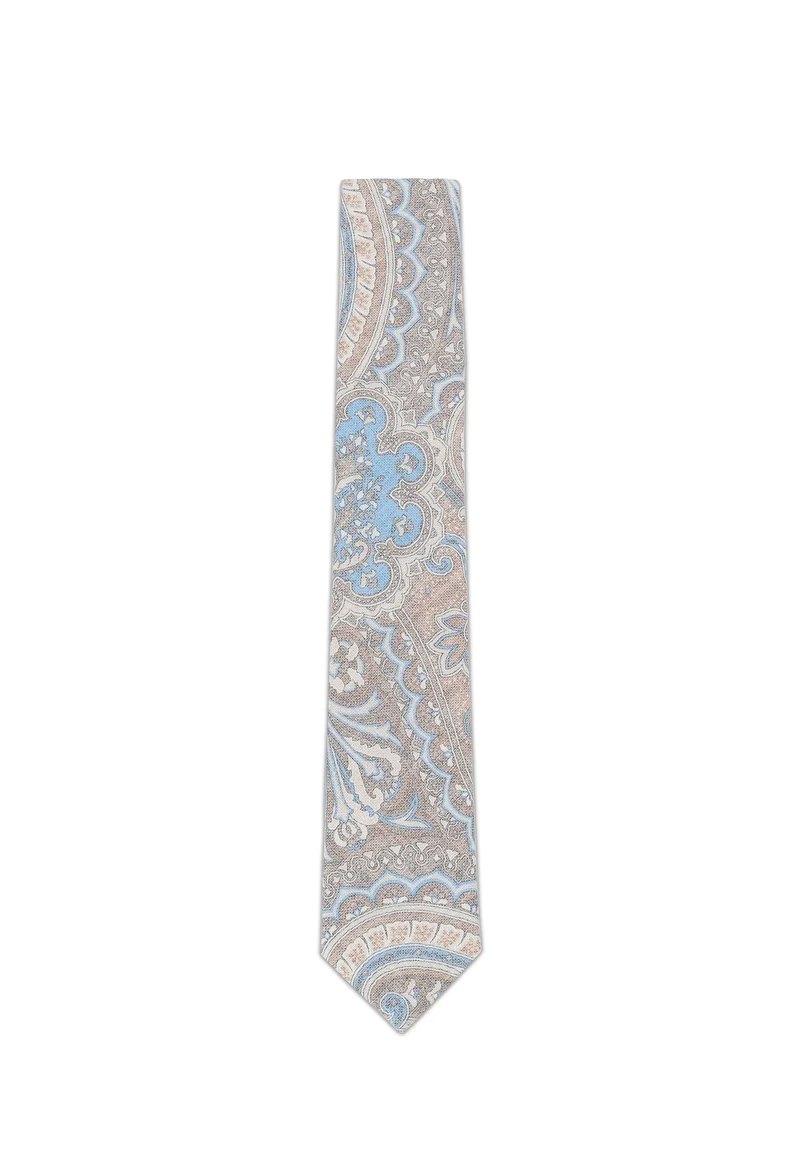 Krawatte Herren aus Baumwolle – Paisley (6,0 - 6,5 cm)