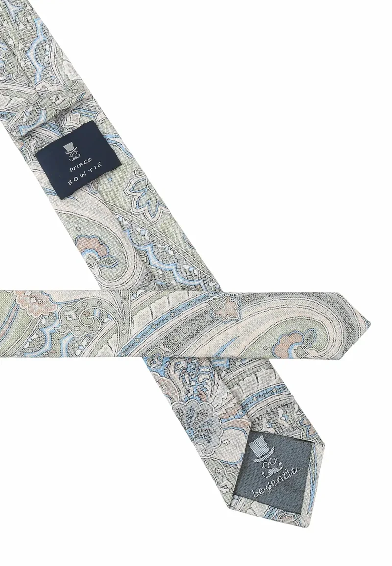 Krawatte Herren aus Baumwolle – Paisley (6,0 - 6,5 cm)