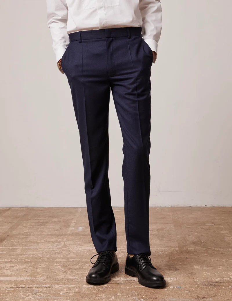 Pantalon de costume Greyson en toile de laine marine