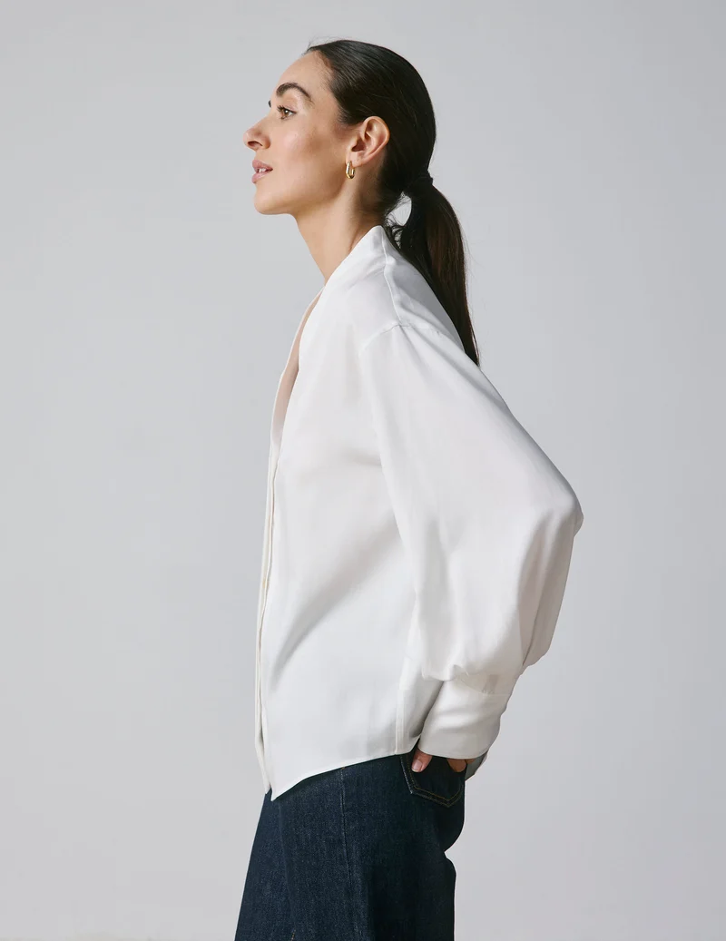 Chemise Ilena gorge cachée blanche