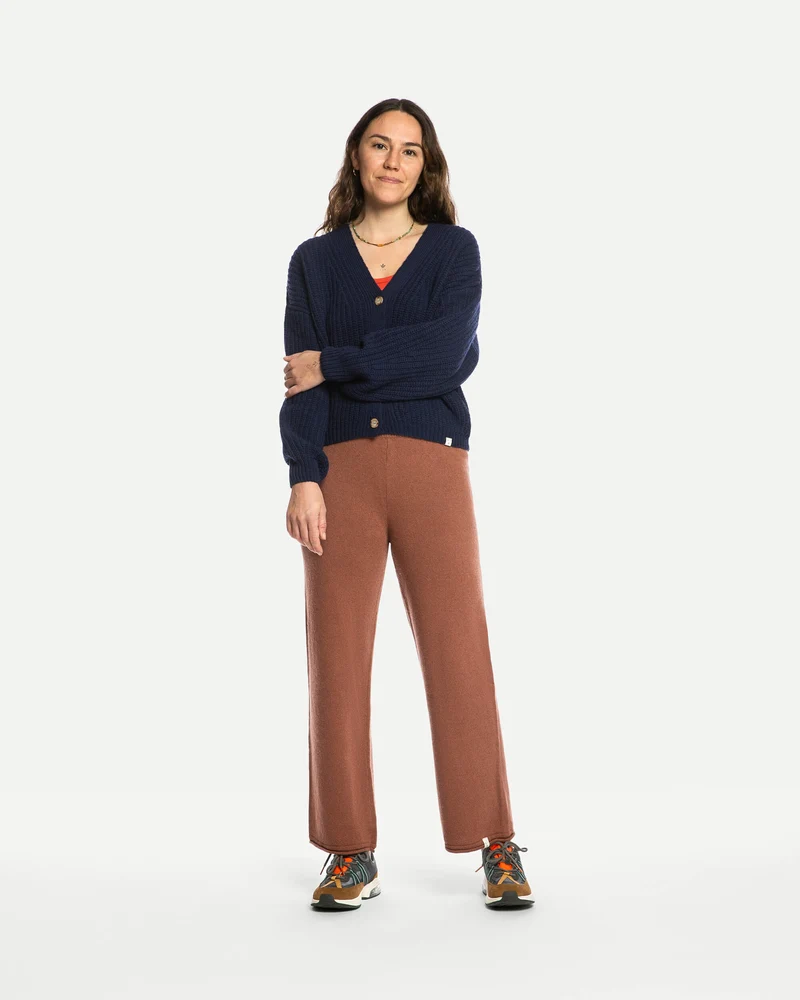 Braune Hose Knitted aus Bio-Wolle von Matona