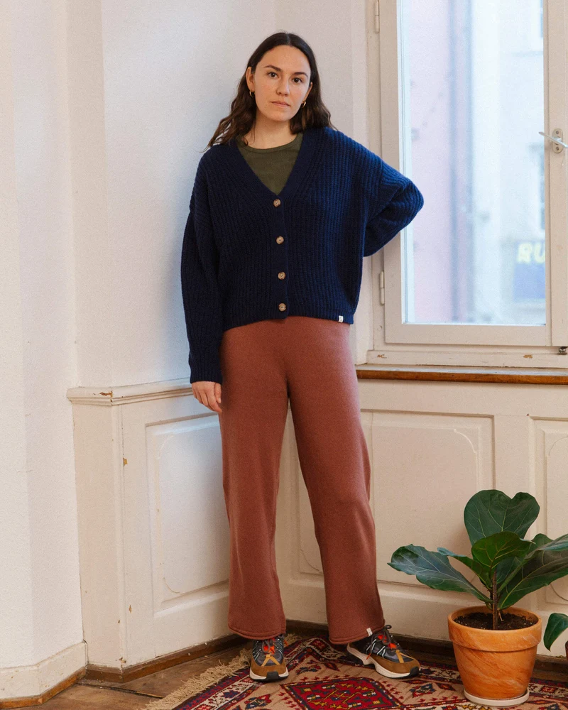Braune Hose Knitted aus Bio-Wolle von Matona