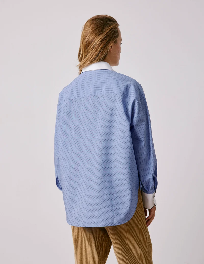 Chemise Nolita à carreaux bleus