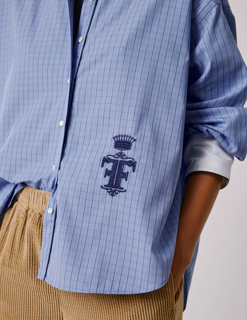 Chemise Nolita à carreaux bleus