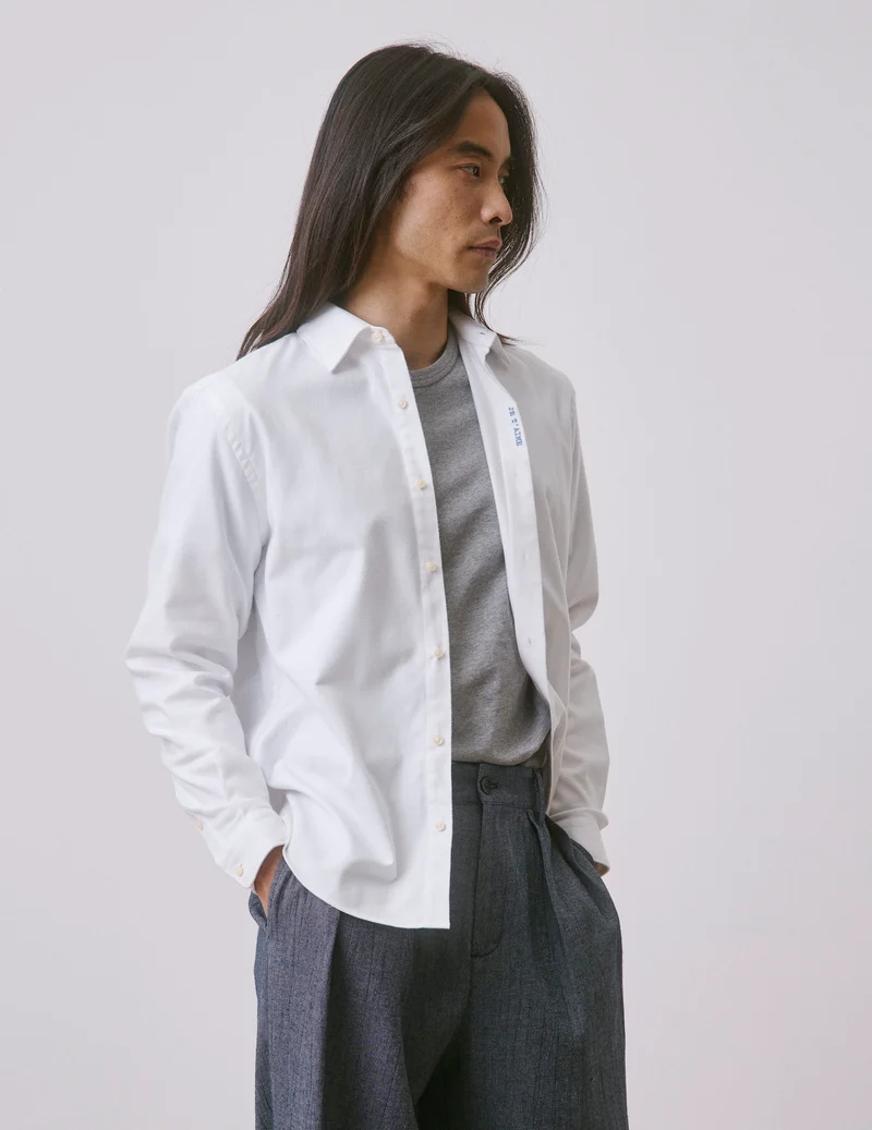 Chemise mixte "Je t'aime" blanche
