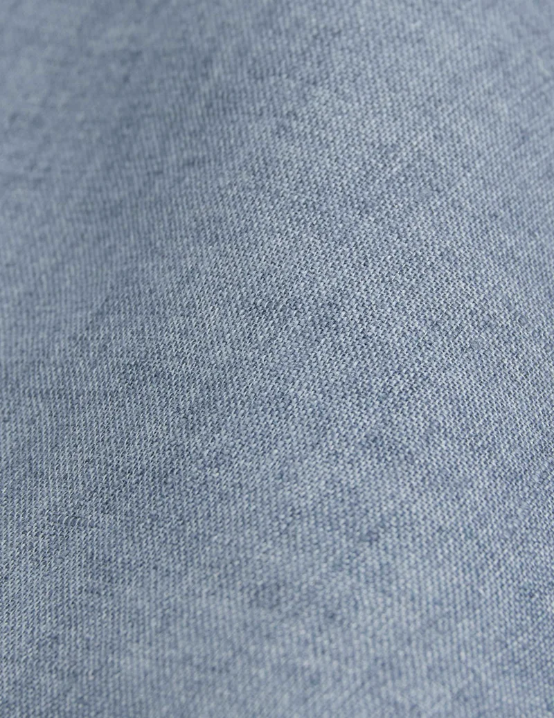 Chemise mixte "Je t'aime" en lin bleu