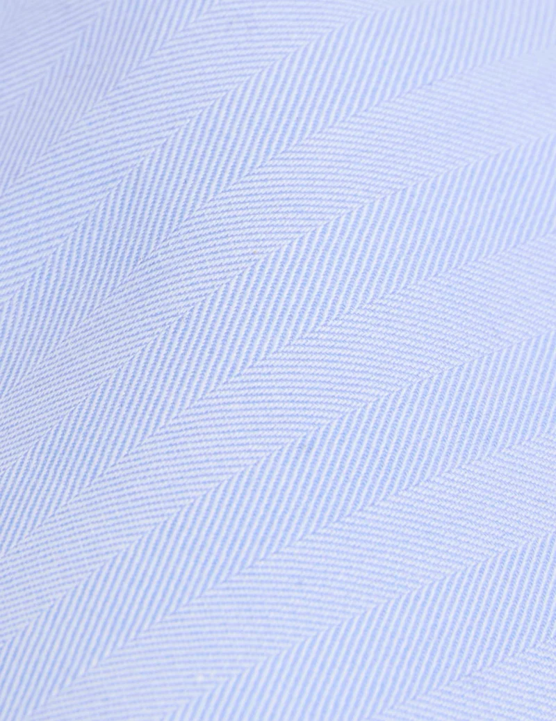 Chemise semi-ajustée bleue