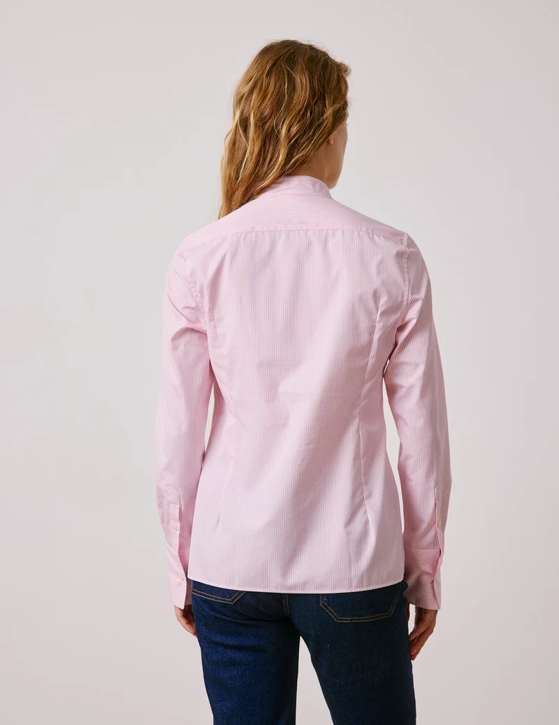 Chemise Carlita rayée rose