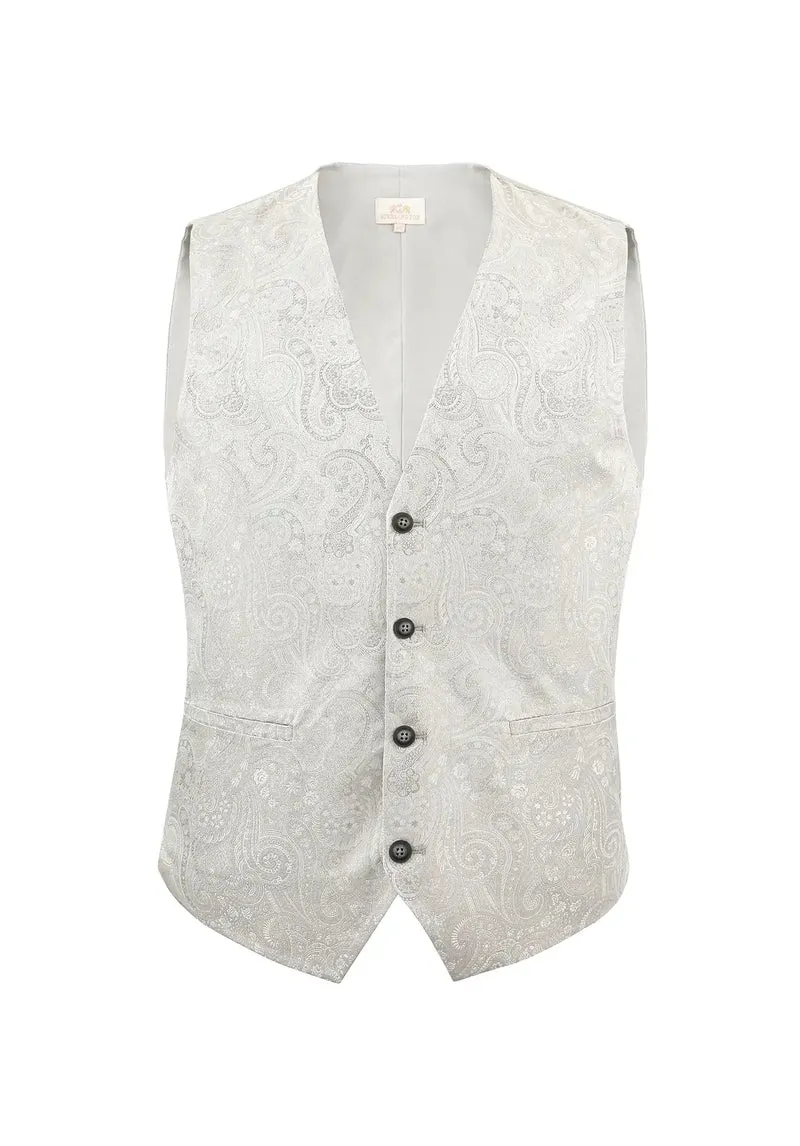 Hochzeitsweste Herren aus Seide – Paisley