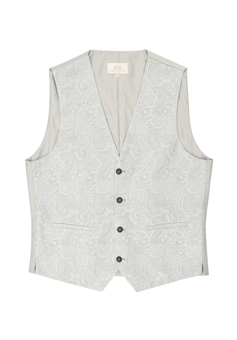 Hochzeitsweste Herren aus Seide – Paisley