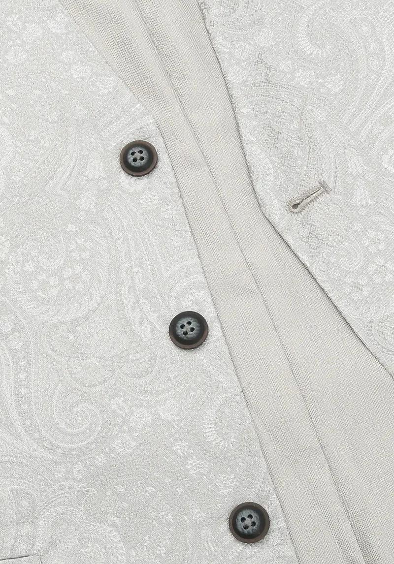 Hochzeitsweste Herren aus Seide – Paisley