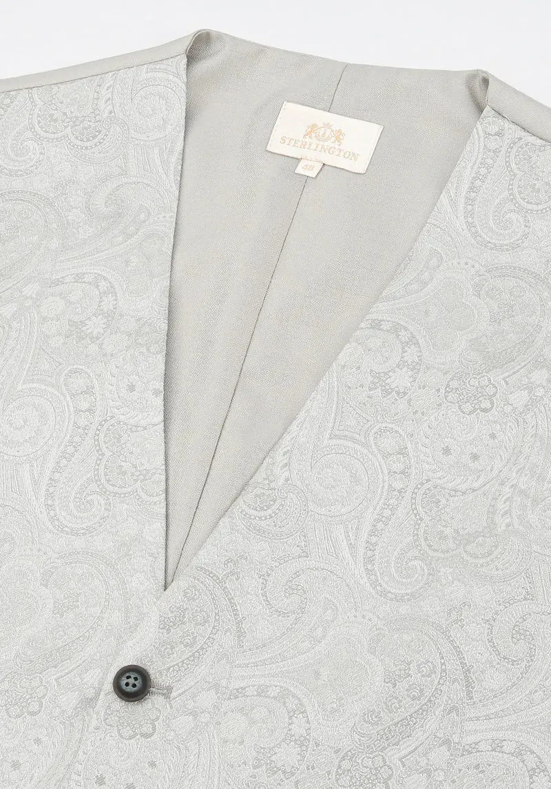 Hochzeitsweste Herren aus Seide – Paisley
