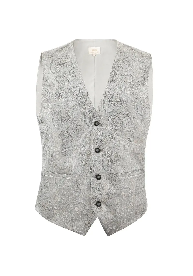 Hochzeitsweste Herren aus Seide – Paisley