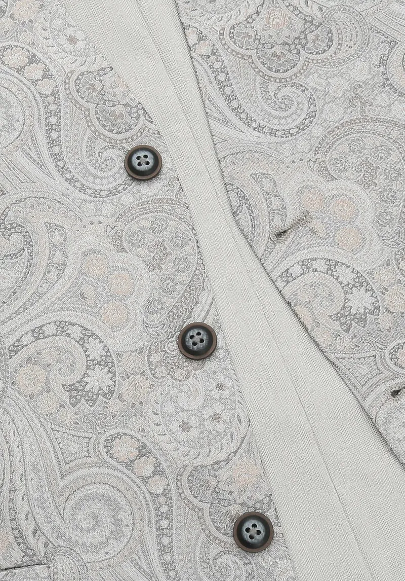 Hochzeitsweste Herren aus Seide – Paisley