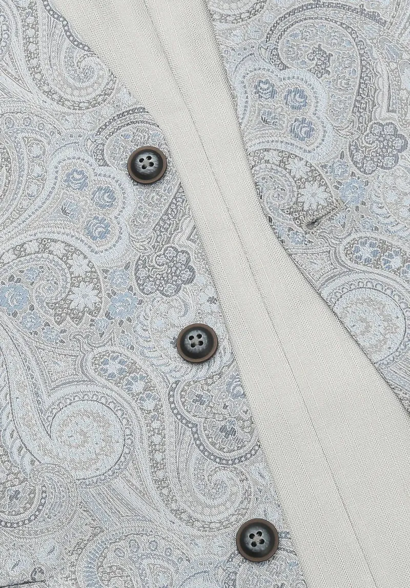 Hochzeitsweste Herren aus Seide – Paisley